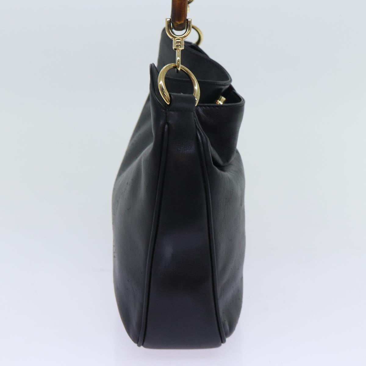 Luxury Gucci Trending 2025 Bamboo Shoulder Bag Leather 2way Black  66948