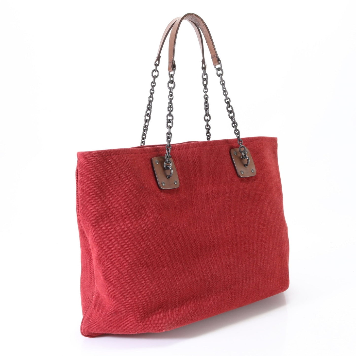 Luxury Bottega Veneta  Leather Canvas Tote Bag ()
