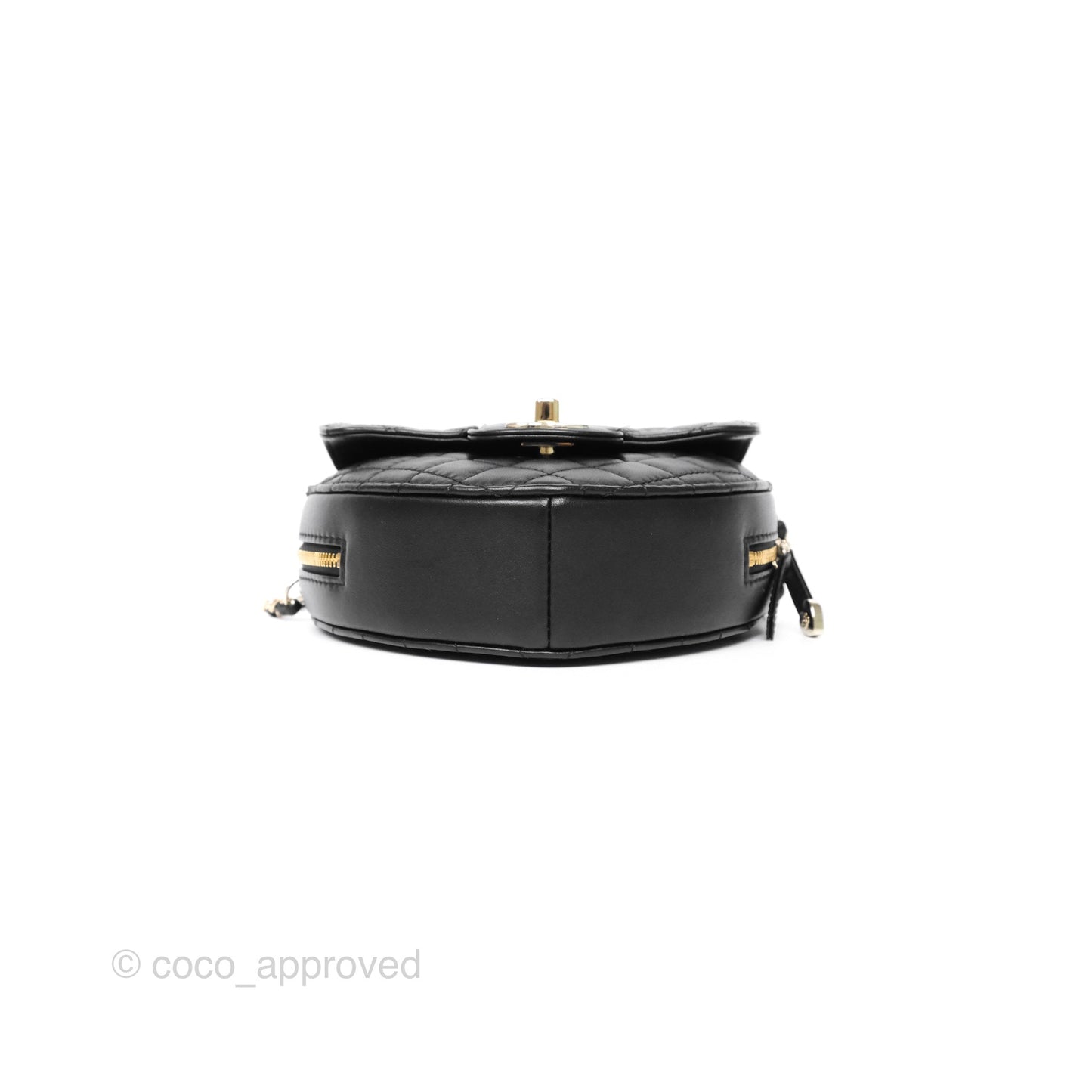 Chanel Large Heart Bag Black Lambskin Gold Hardware 22S
