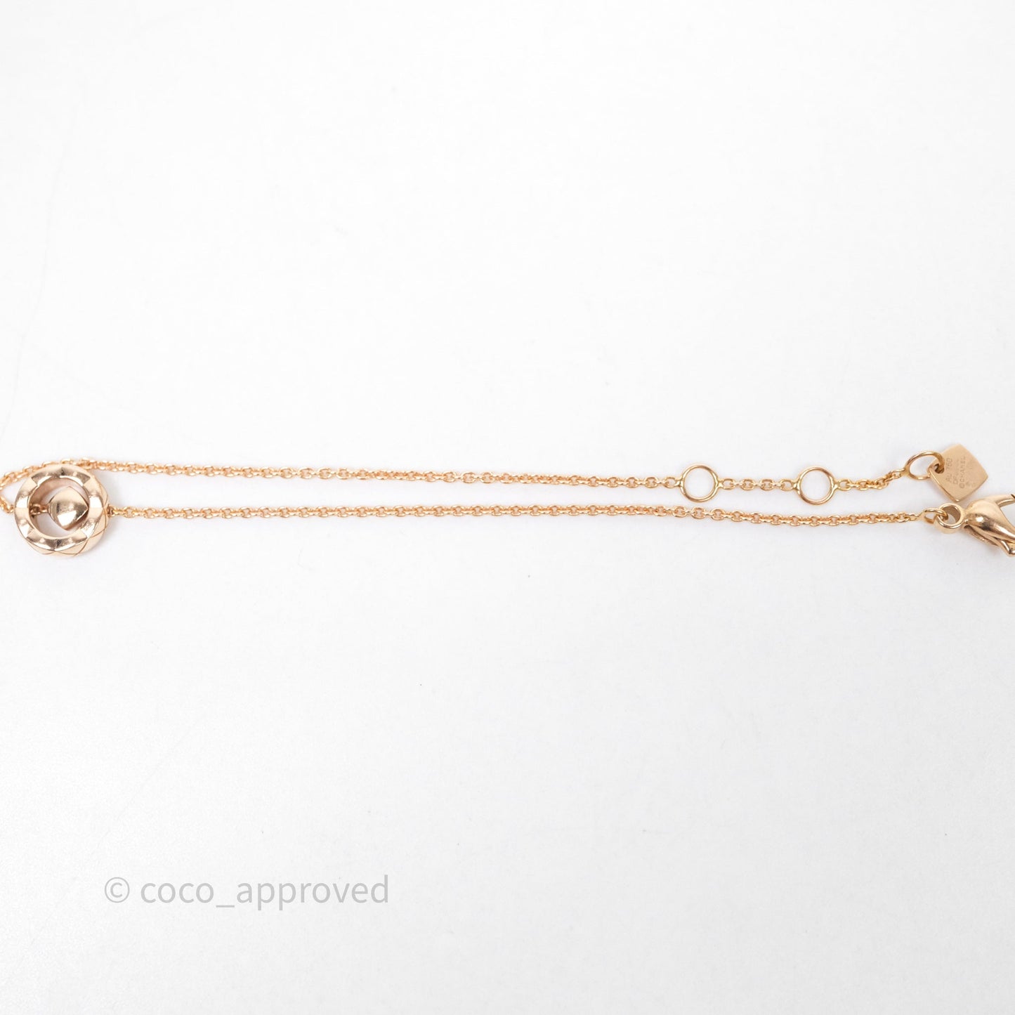 Chanel Coco Crush Bracelet 18K Diamond Beige Gold Hardware