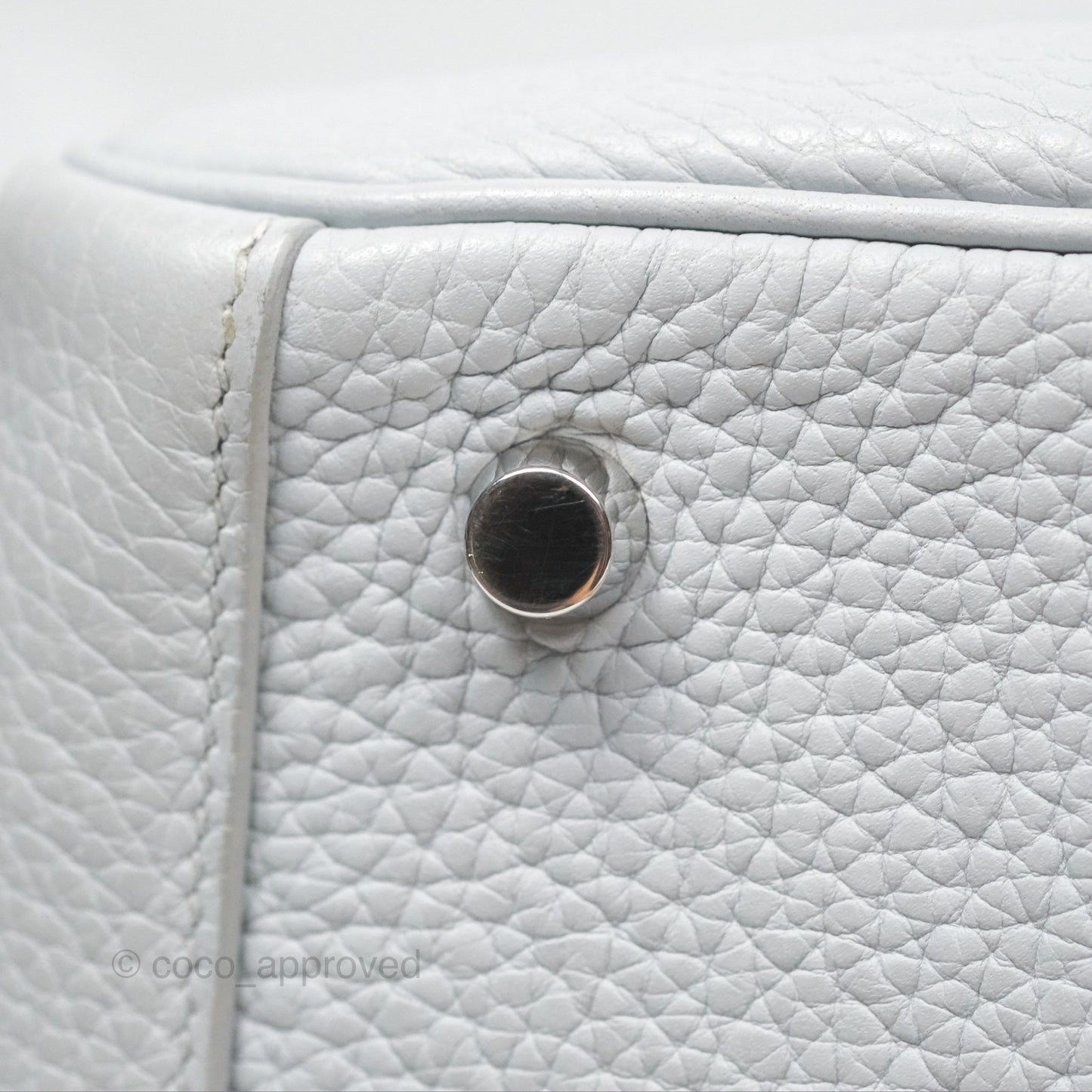 Hermès Lindy 26 Blue Glacier 8U Taurillon Clemence Palladium Hardware