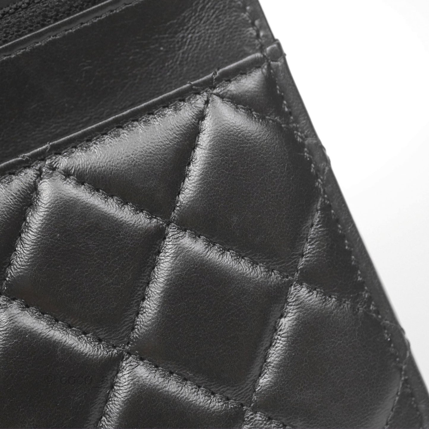 Chanel All Slide Wallet on Chain WOC Adjustable Chain Quilted Black Lambskin 22K