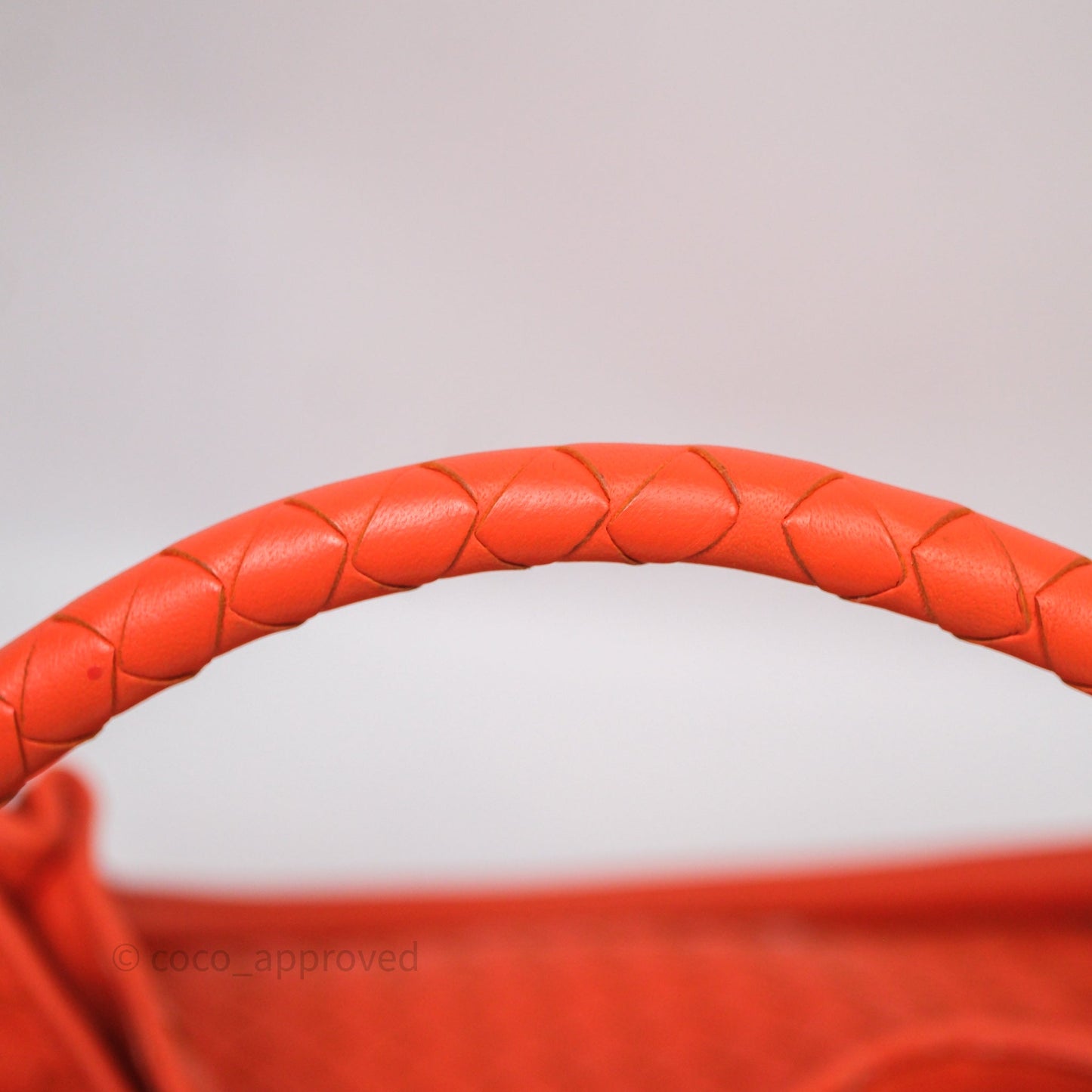 Bottega Veneta Nappa Intrecciato Parachute Tote Bag Orange