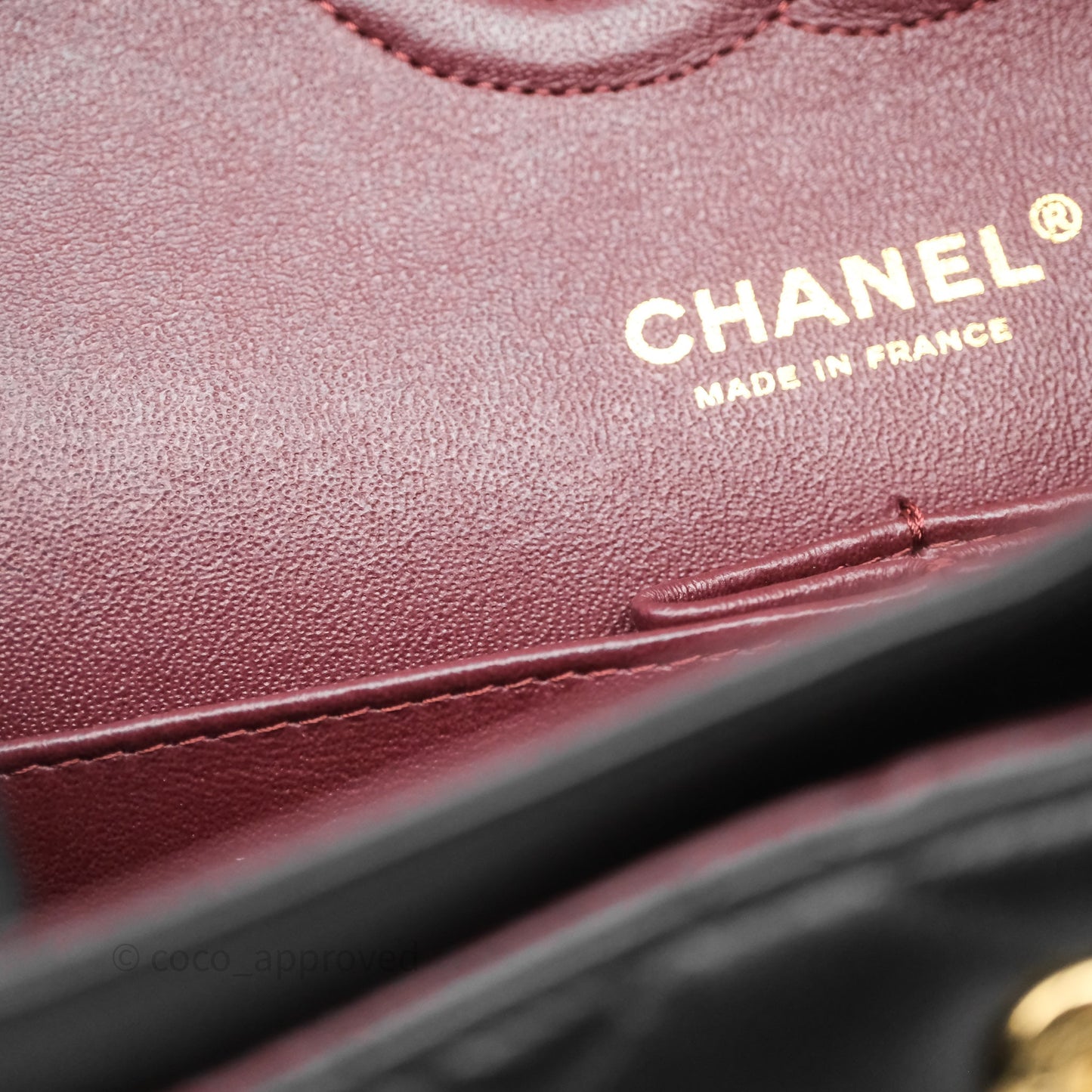 Chanel Classic M/L Medium Flap Quilted Black Lambskin Gold Hardware