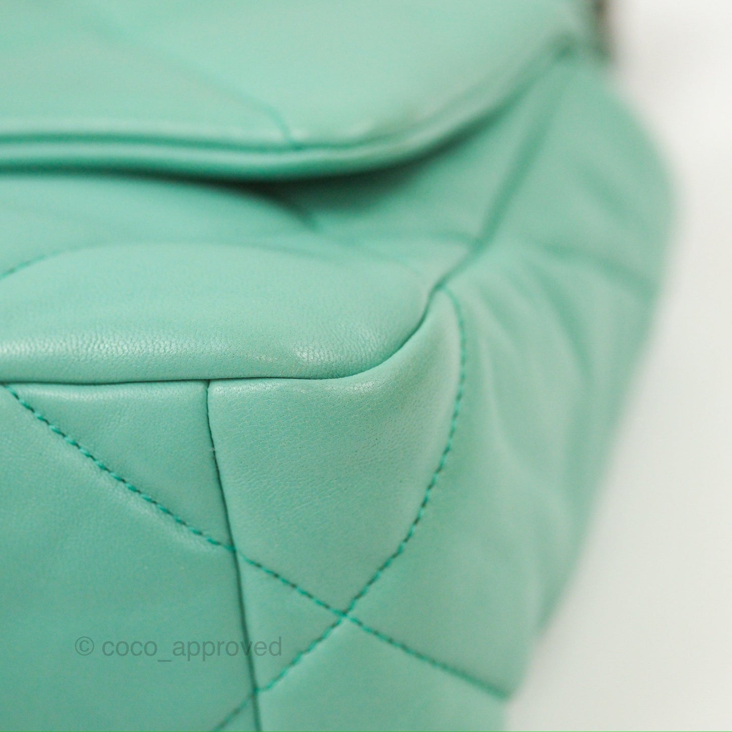 Chanel 19 Small Tiffany Blue Mixed Hardware