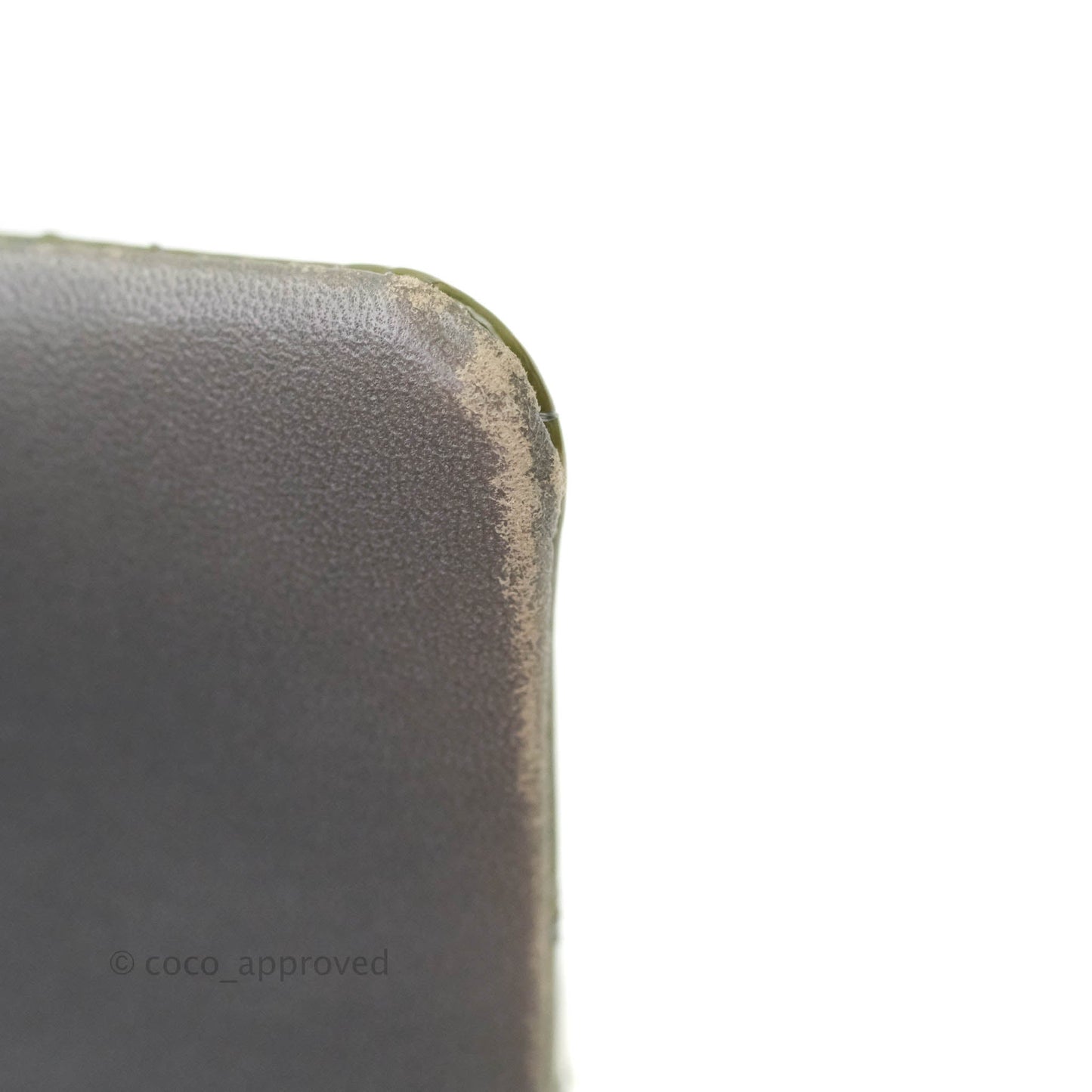 Chanel Classic M/L Medium Double Flap Olive Green Patent Silver Hardware