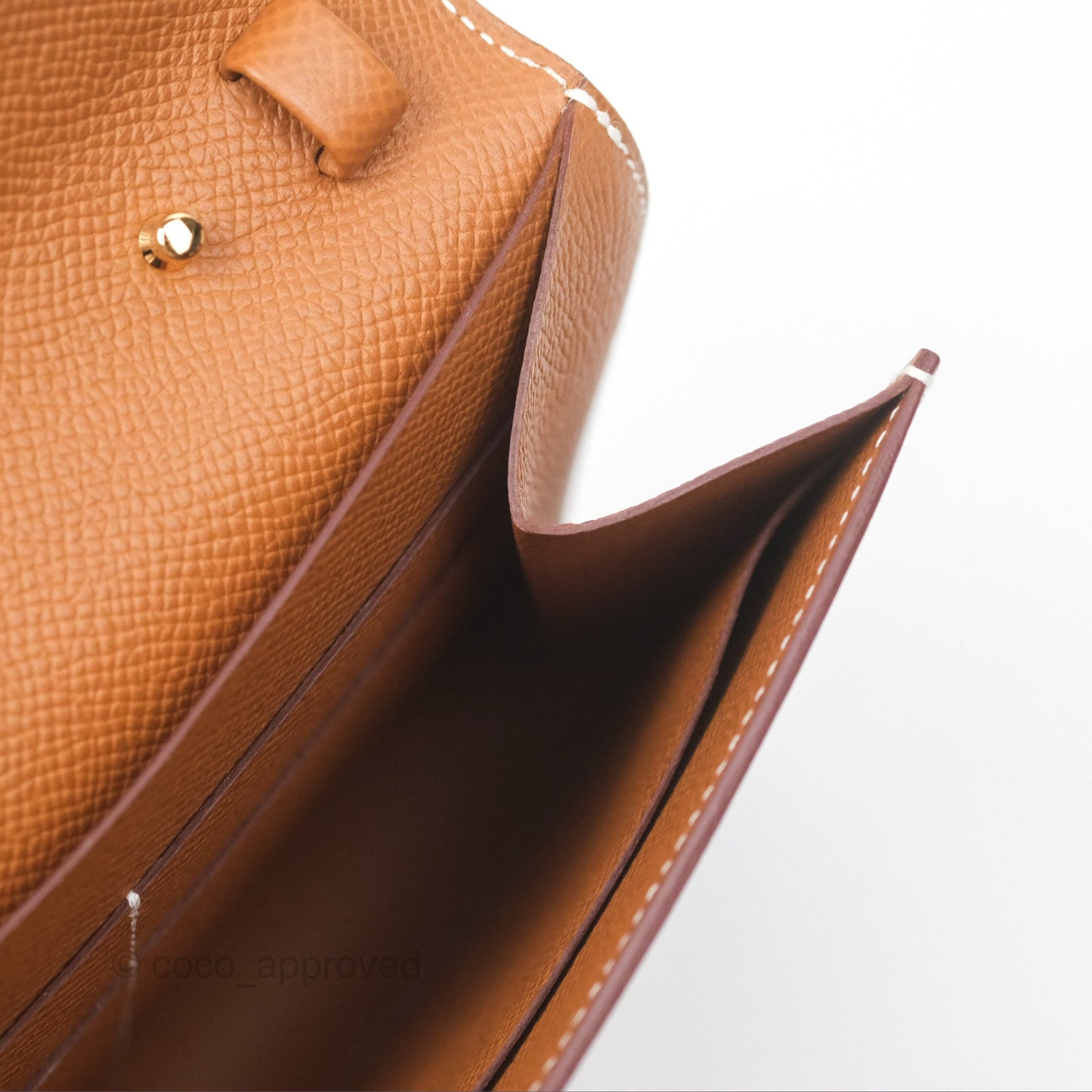 Hermès Clic 16 Wallet On Chain Gold Epsom Gold Hardware