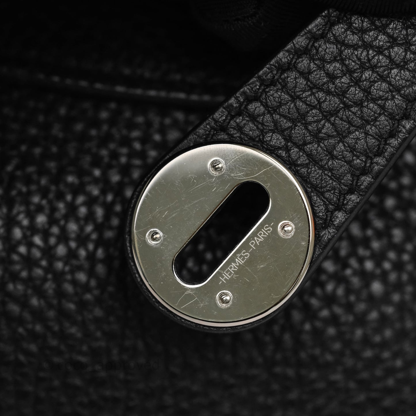 Hermès Lindy 30 Black Clemence Palladium Hardware
