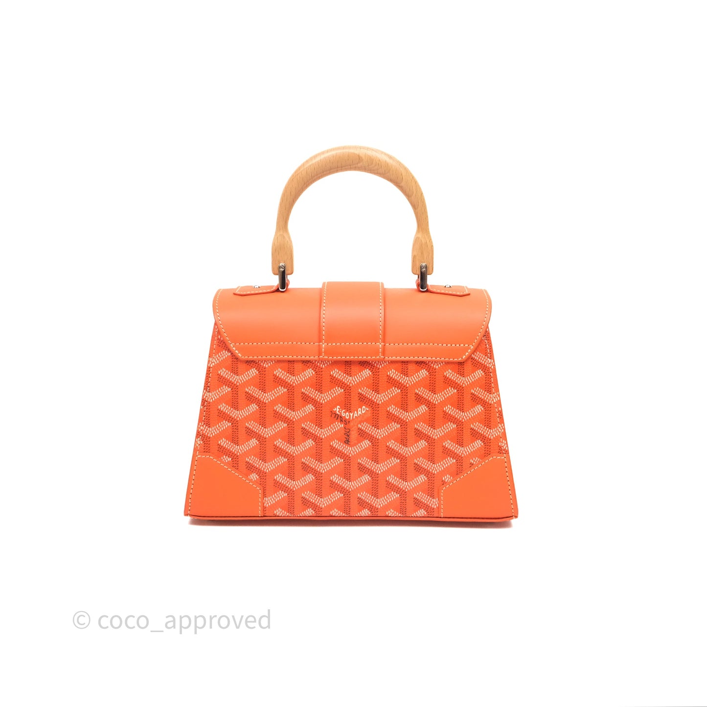 Goyard Saïgon Structuré Mini Bag Orange Goyardine Canvas