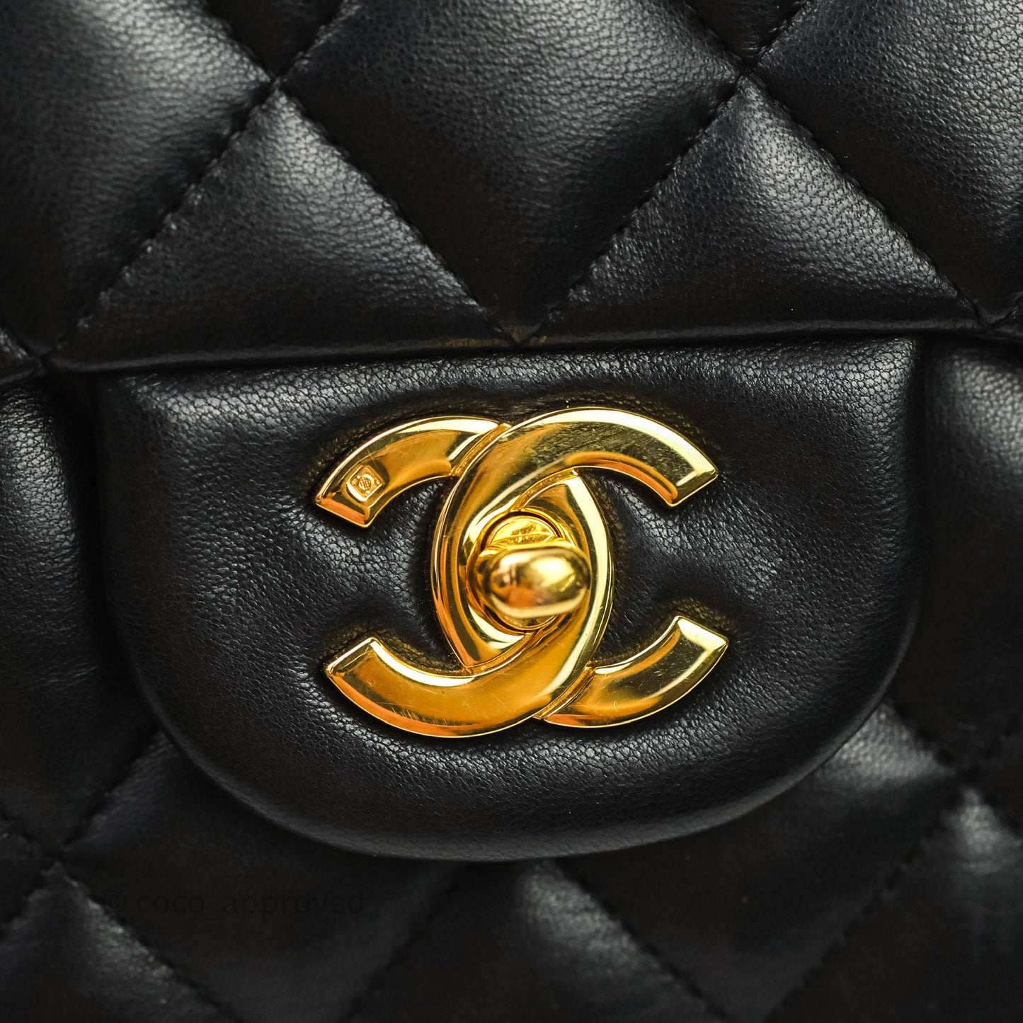 Chanel Jumbo Single Flap Black Lambskin 24K Gold Hardware⁣⁣