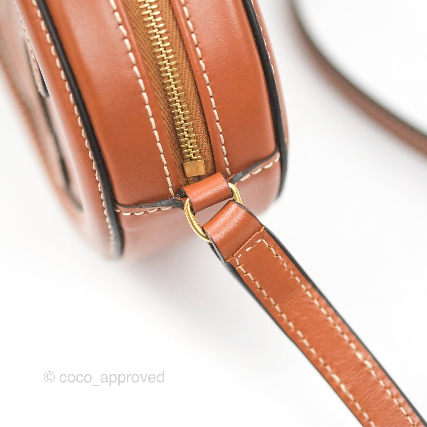 Celine Oval Bag Cuir Triomphe Tan Calfskin