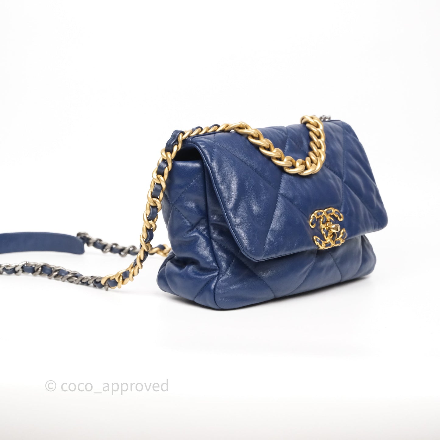 Chanel 19 Small Navy Mixed Hardware
