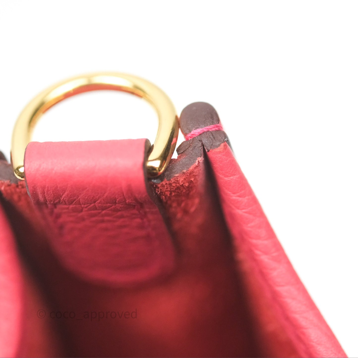 Hermès Mini Evelyne 16 Rose Texas 0E Clemence Gold Hardware