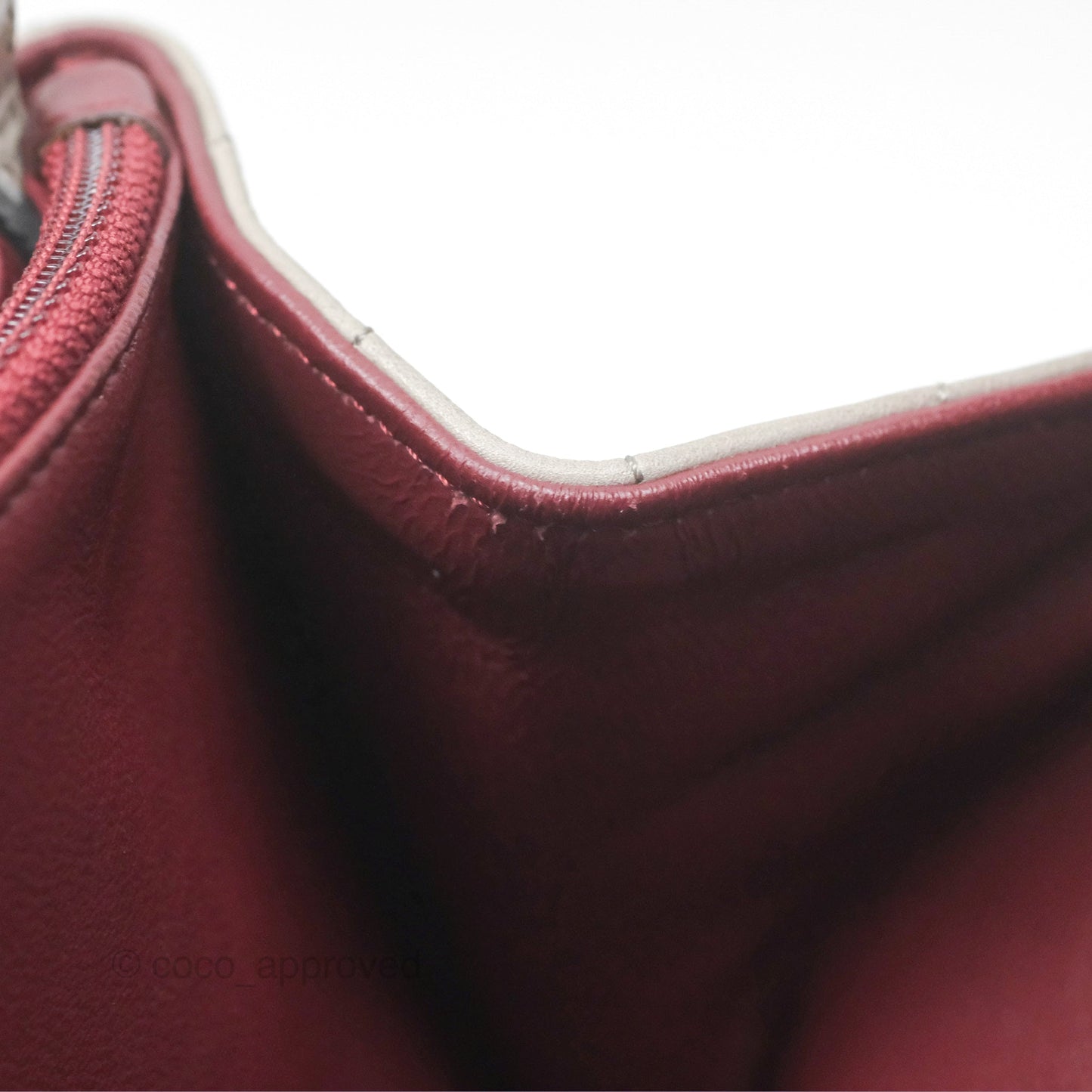 Chanel Accordion Flap Bag Taupe Crinkled Glazed Calfskin
