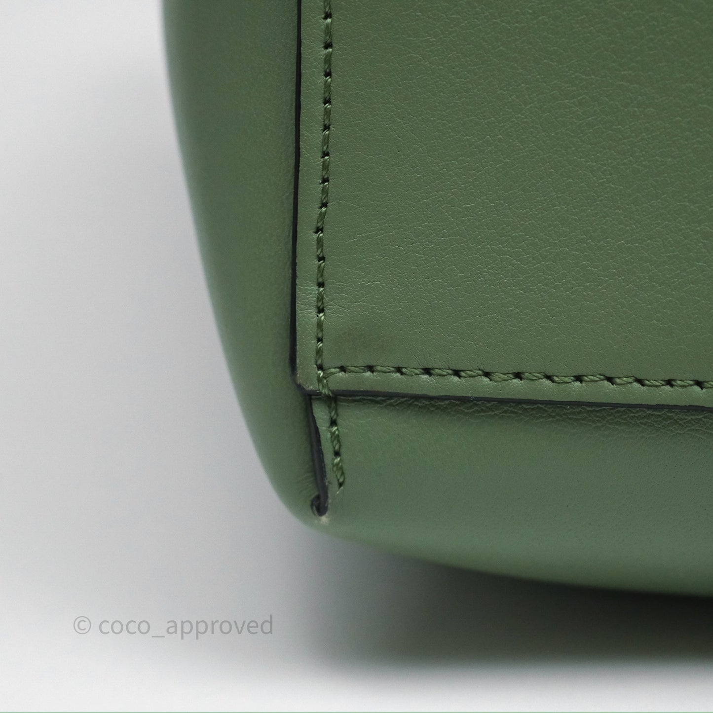 Loewe Small Anagram Tote In Rosemary Green Calfskin