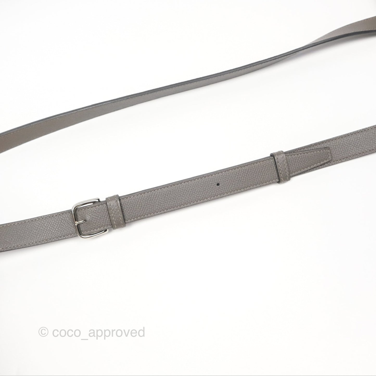 Hermès Della Cavalleria Mini Bag Gris Meyer 0L Epsom Palladium Hardware
