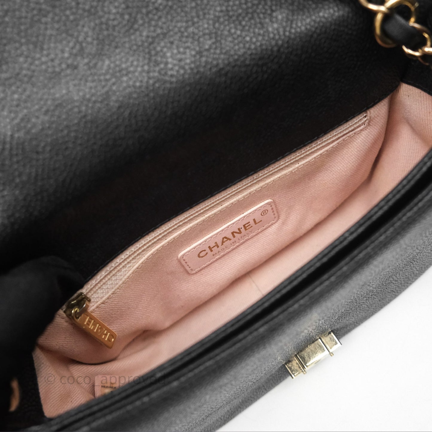 Chanel Small CC Cuba Flap Bag Black Caviar Gold Hardware