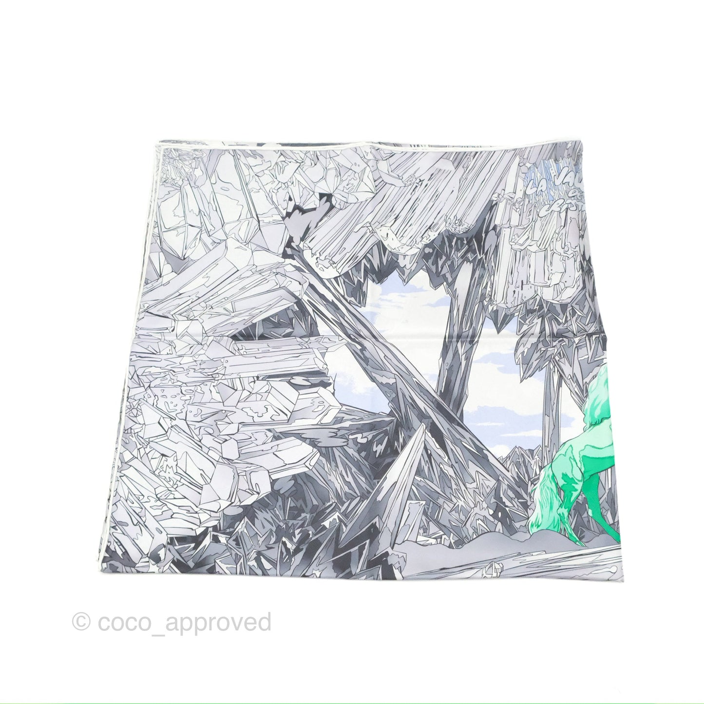 Hermes La Vallee de Cristal Scarf 90