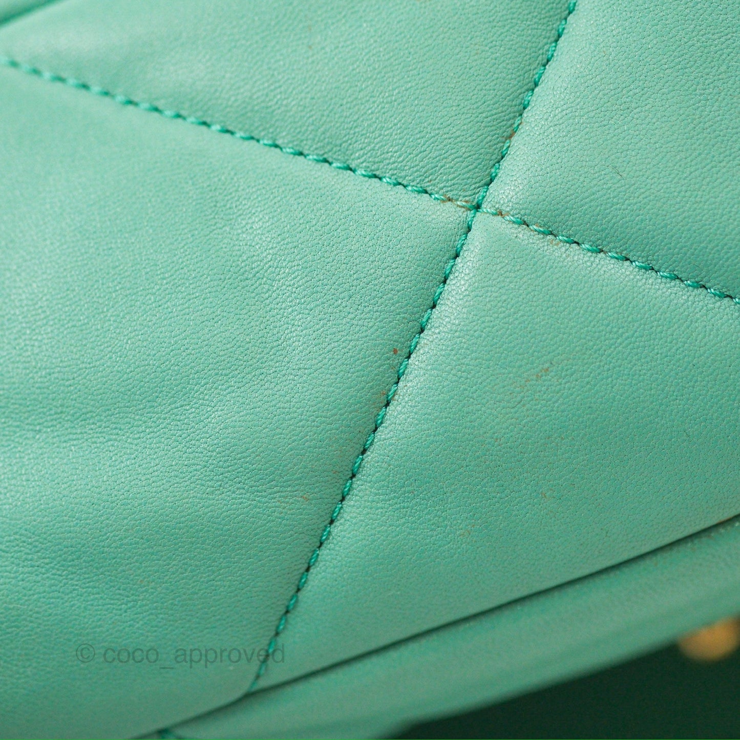 Chanel 19 Small Tiffany Blue Mixed Hardware