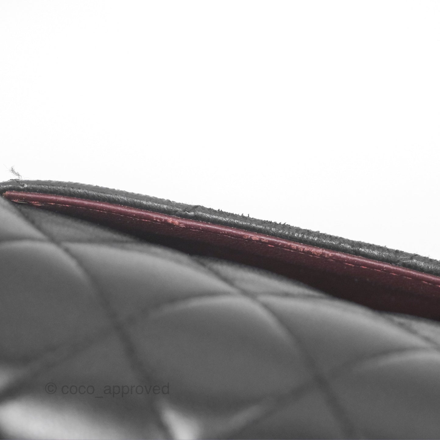 Chanel Classic M/L Medium Flap Quilted Black Lambskin Silver Hardware