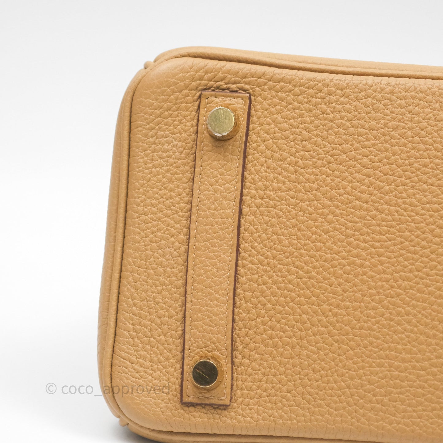 Hermès Birkin 25 Retourne Biscuit 4B Togo Gold Hardware