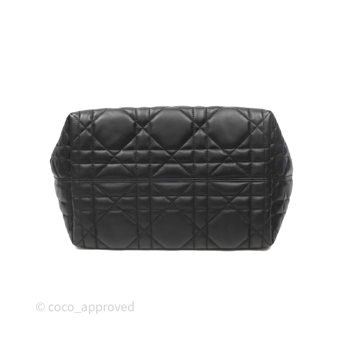 Christian Dior Medium Dior Toujours Bag Black Macrocannage Calfskin