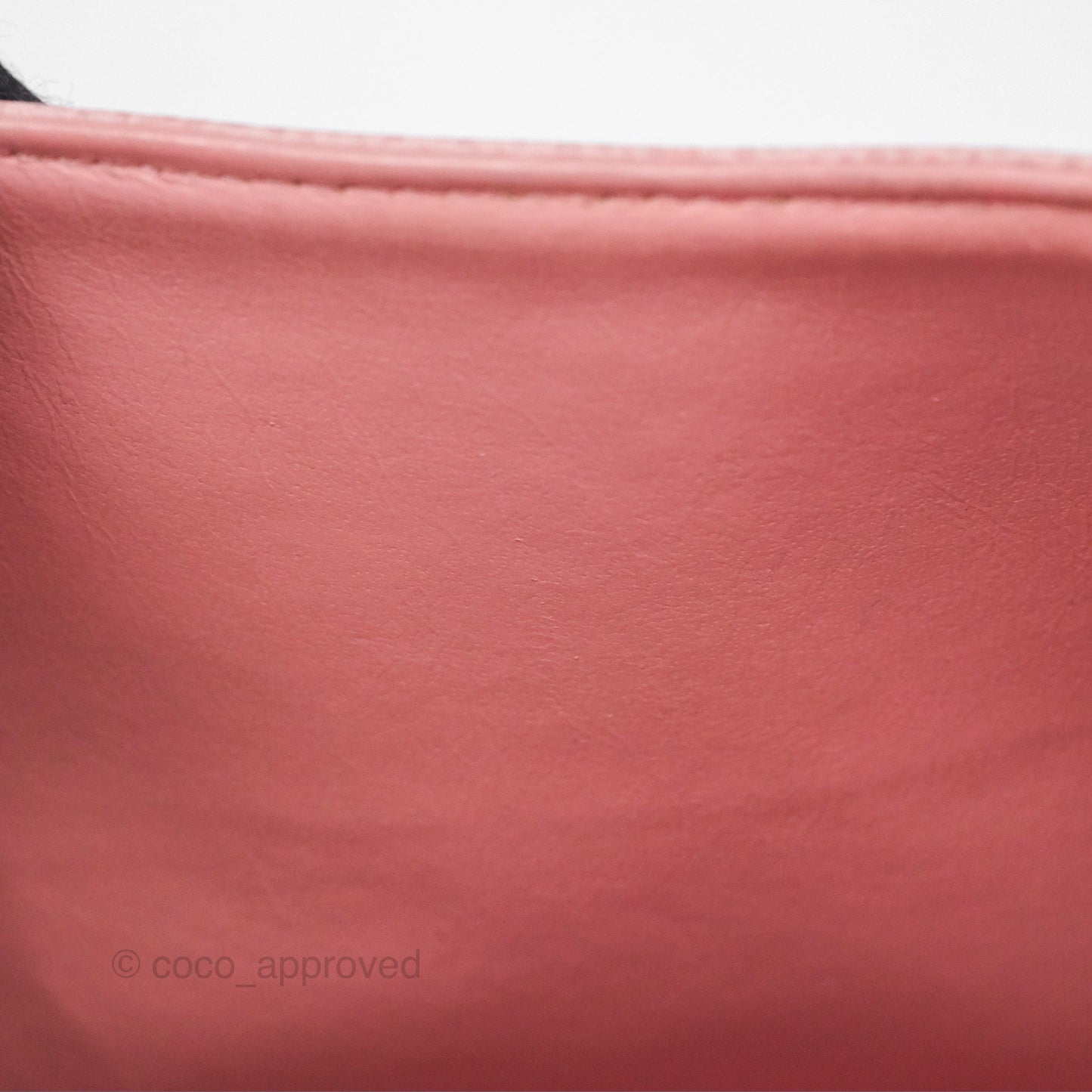 Chanel Vintage Classic M/L Medium Flap Quilted Sakura Pink Caviar 24K Gold Hardware