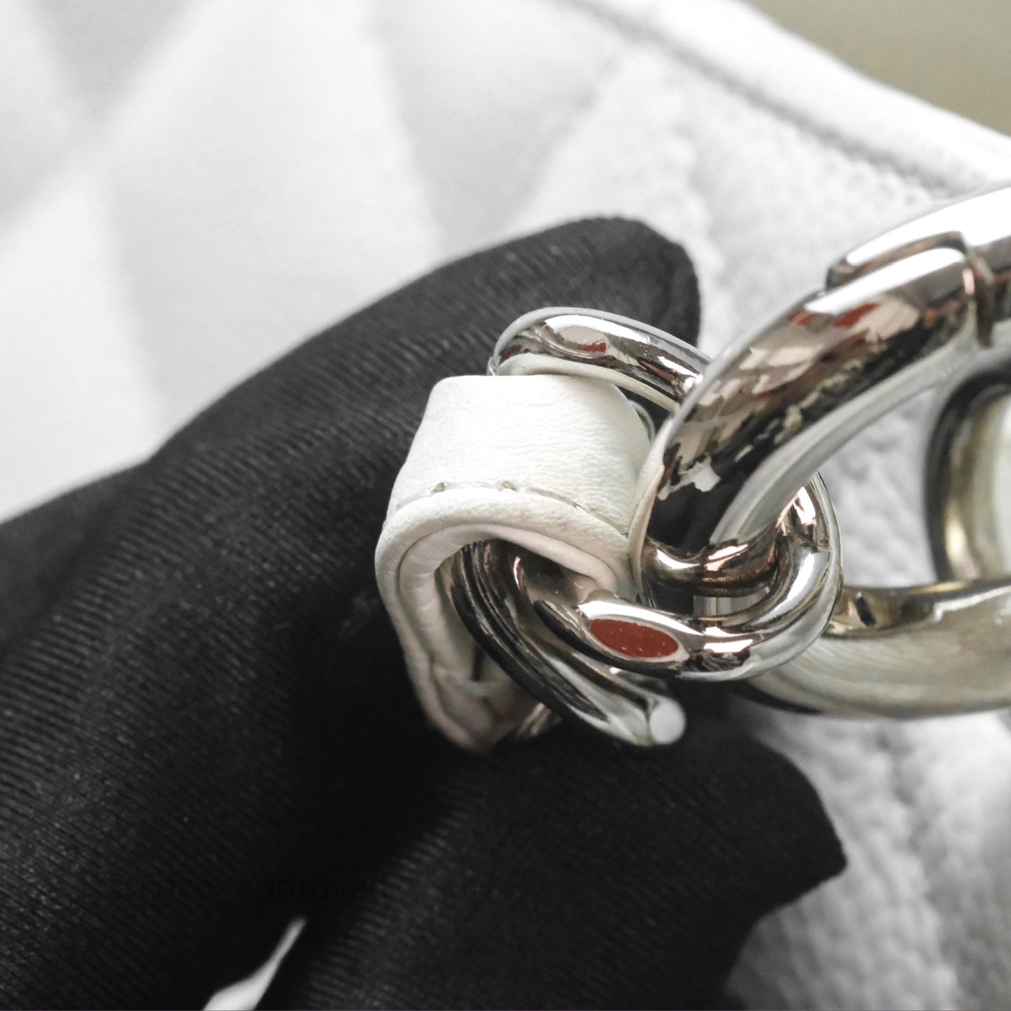 Chanel GST White Caviar Silver Hardware