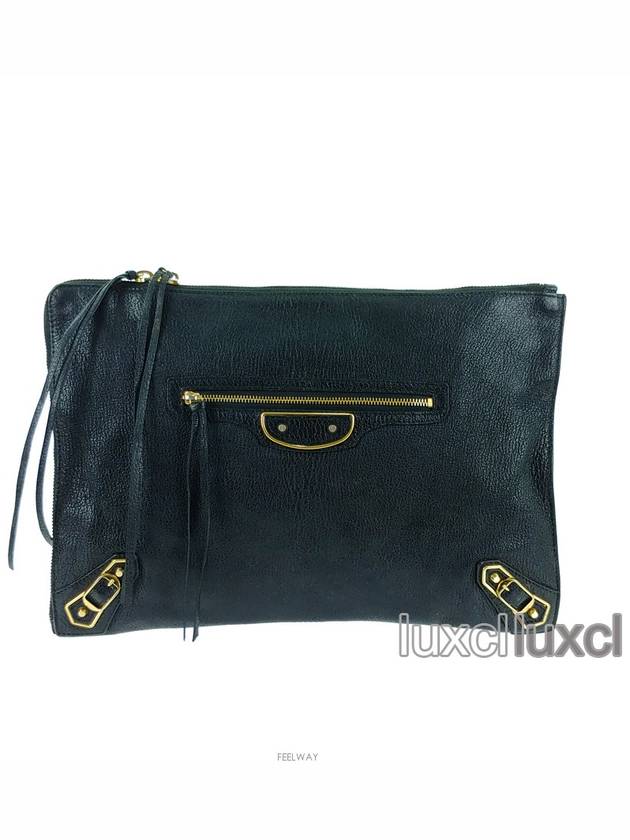 Luxury Balenciaga Giant Edge Medium Clutch Bag 390186