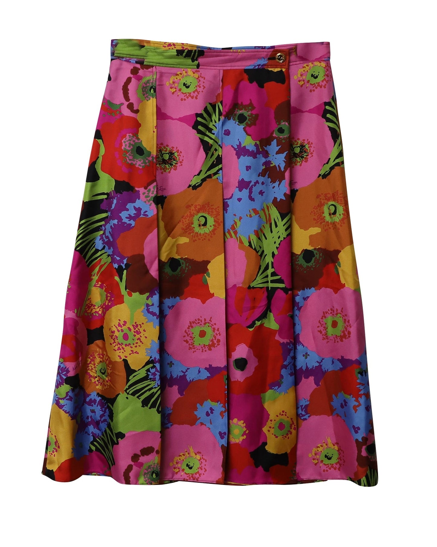 Luxury Gucci Trending 2025 X Ken Scott Pleated Skirt in Floral Print Silk