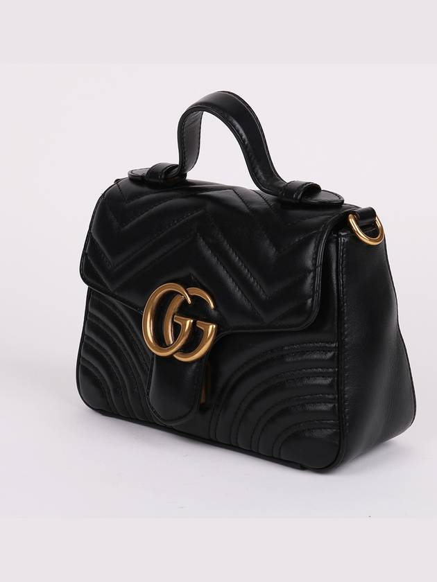 Luxury Gucci Trending 2025 GG Marmont Top Handle Mini Chain Bag 547260