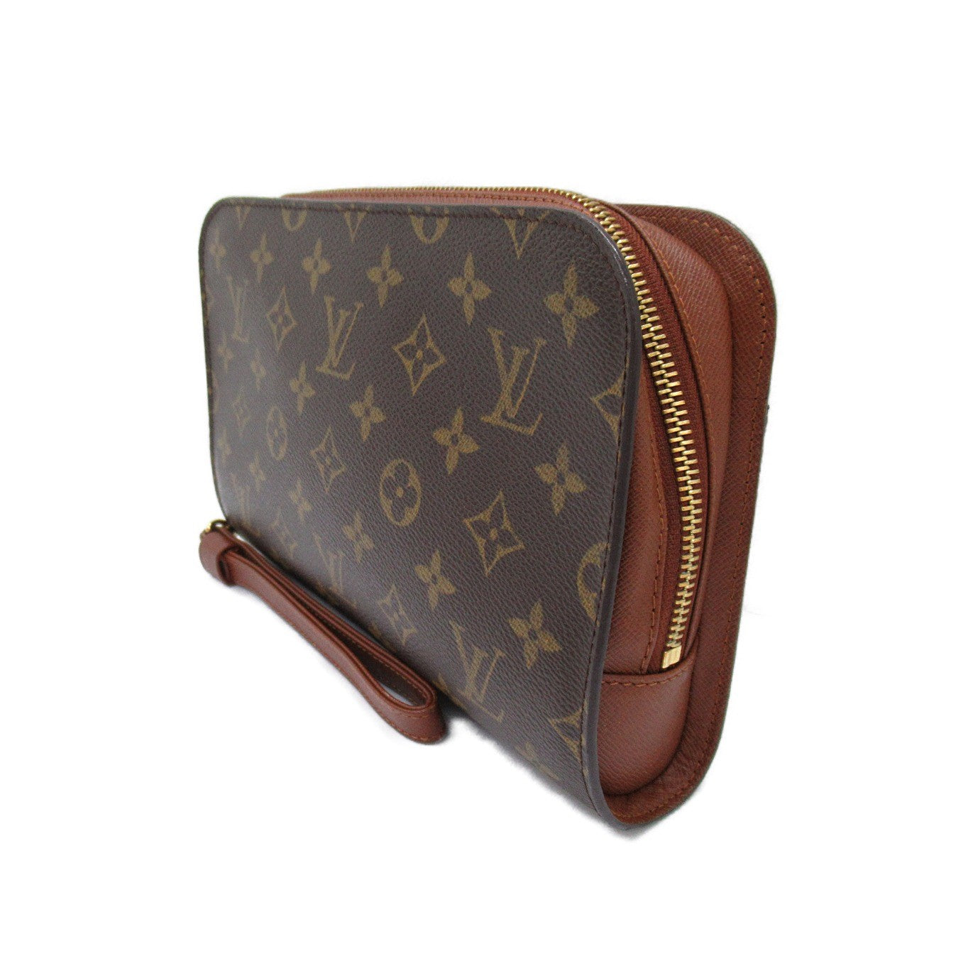 Louis Vuitton Ors Clutch Clutch Bag Second Cratch Bag PVC ted Canvas Monogram  Brown M51790