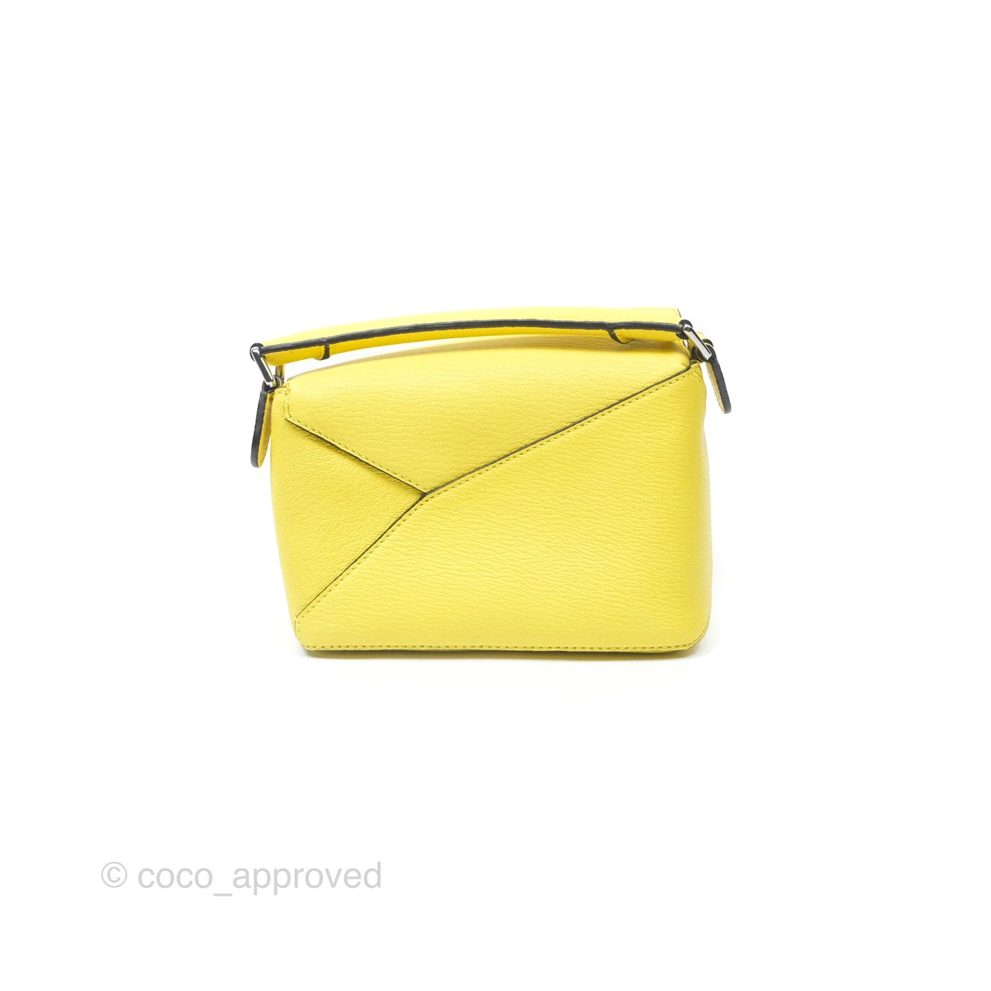Loewe Mini Puzzle Edge Bag Yellow Calfskin