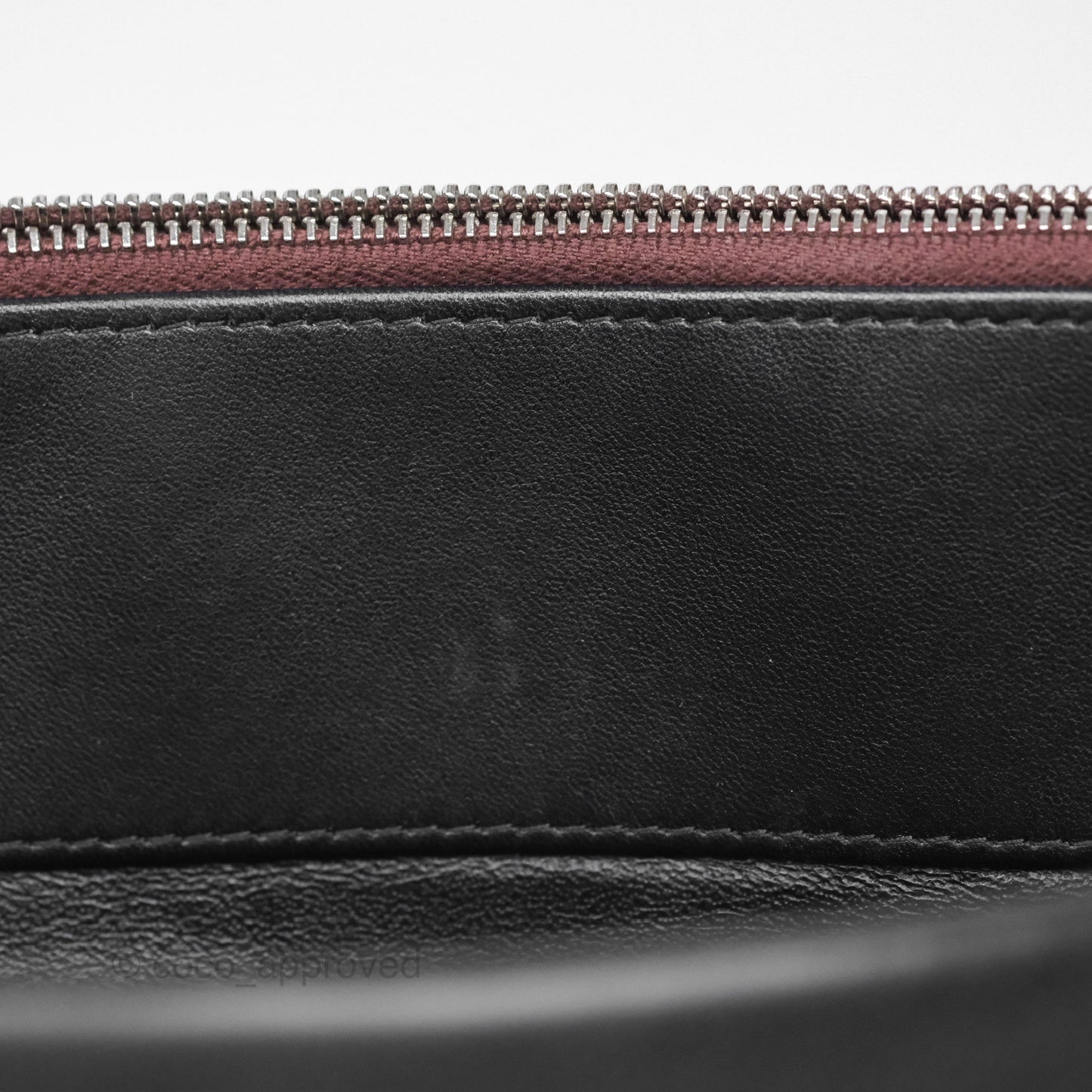 Chanel Flap O Case Clutch Black Lambskin Silver Hardware