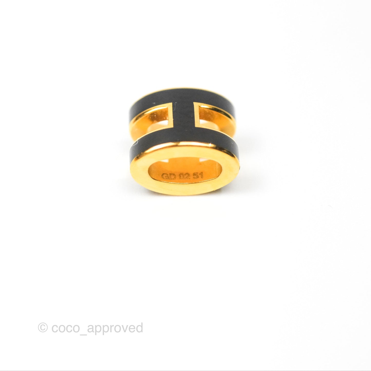 Hermès Mini Pop H Pendant Necklace Noir Gold Hardware