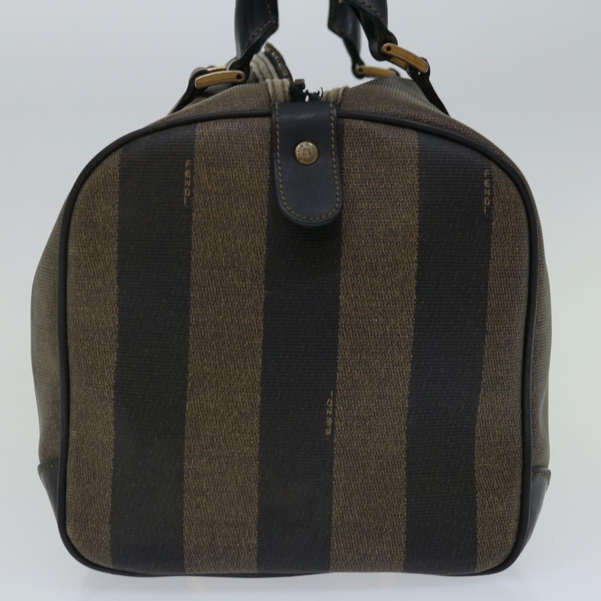 Luxury FendiPecan Canvas Hand Bag Brown Black67084