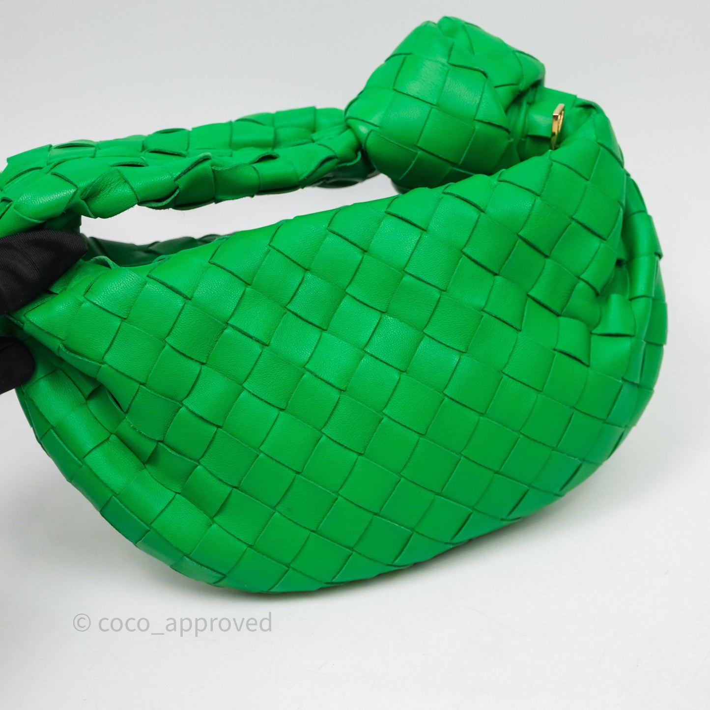 Bottega Veneta Mini Jodie Bag Green Intrecciato Lambskin