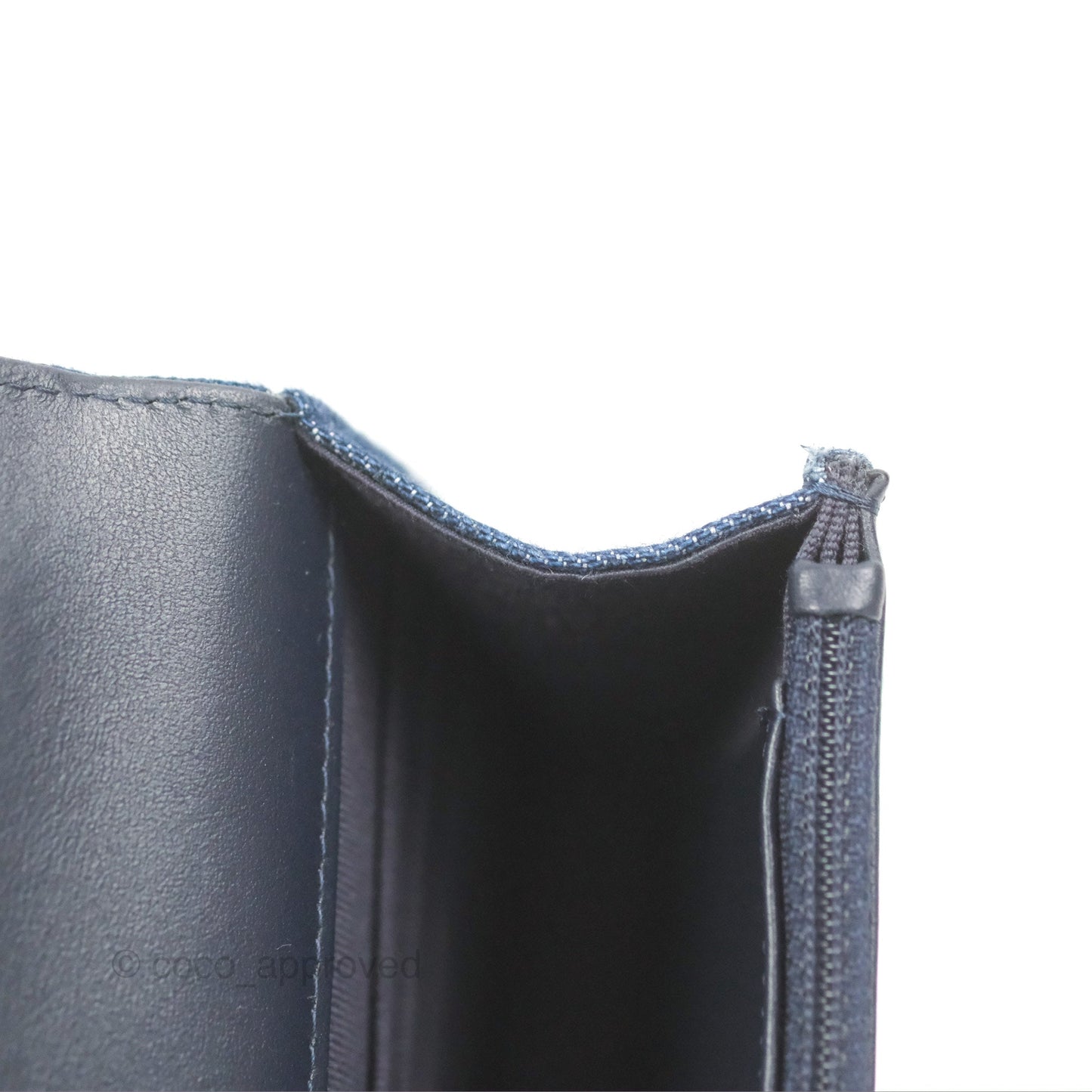 Chanel 19 Wallet on Chain WOC Blue Denim Mixed Hardware