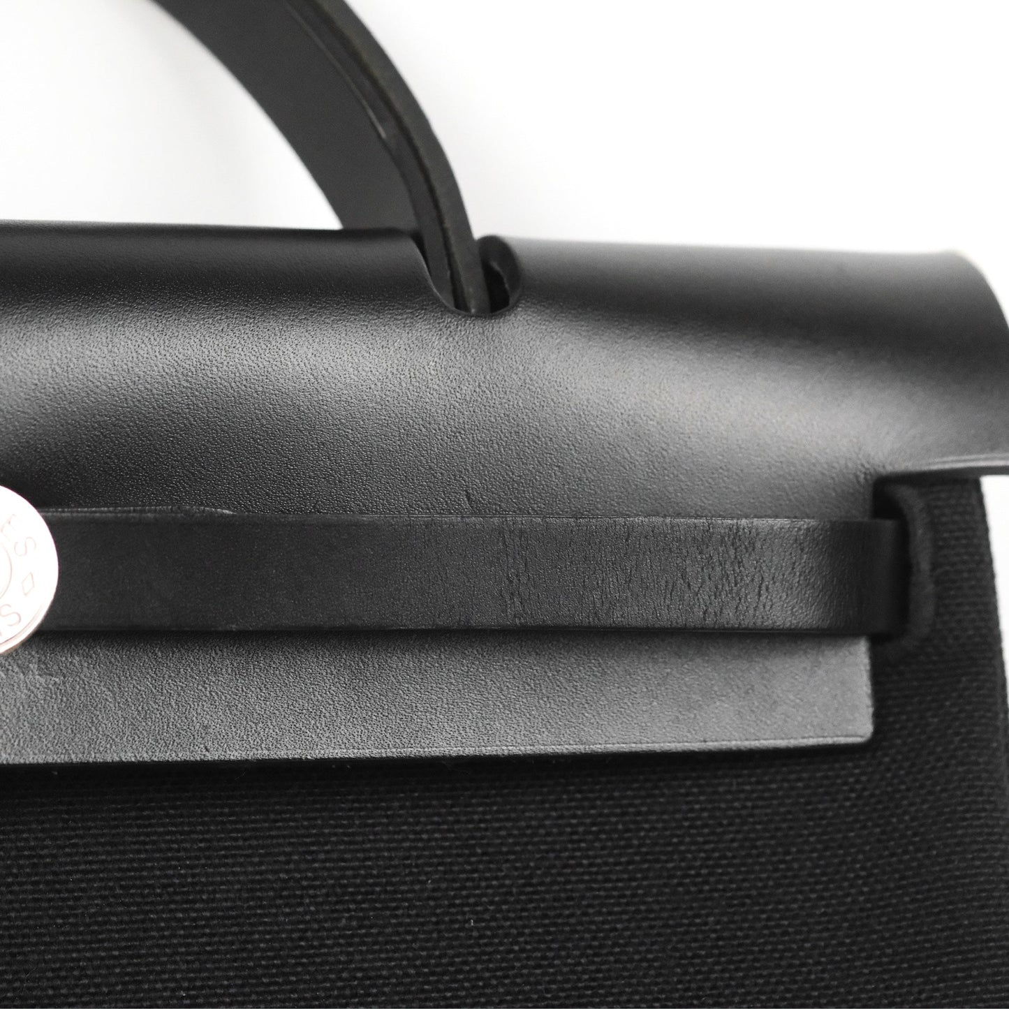 Hermès Herbag Zip 31 Retourne Black Canvas Palladium Hardware