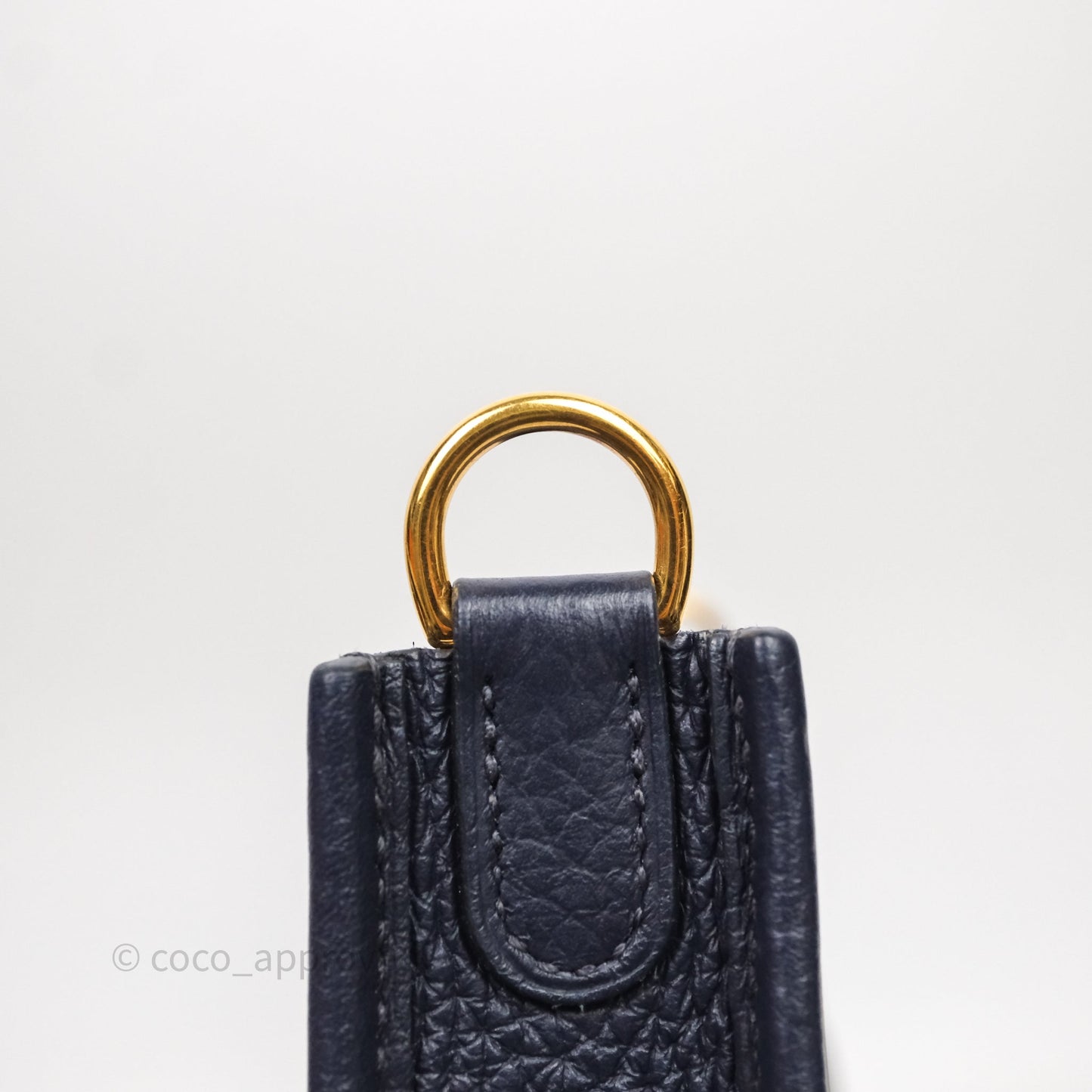 Hermès Mini Evelyne 16 Bleu Nuit 2Z Clemence Gold Hardware