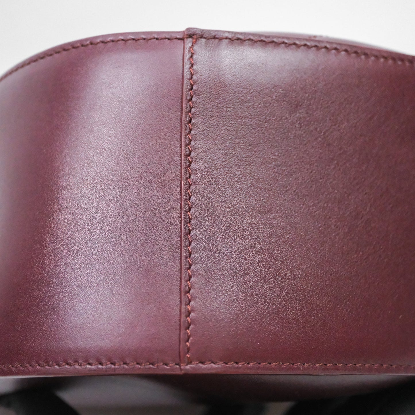 Loewe Hammock Slice Dark Red Bag Gold Hardware