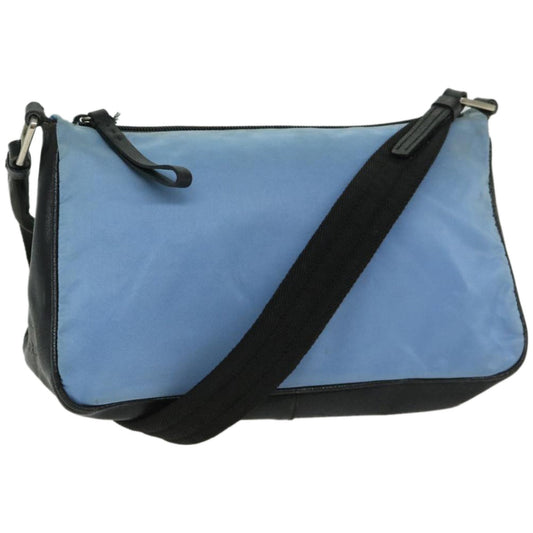 Luxury PradaShoulder Bag Nylon Light Blue 67213