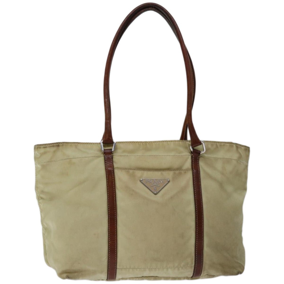 Luxury PradaHand Bag Nylon Beige 67215