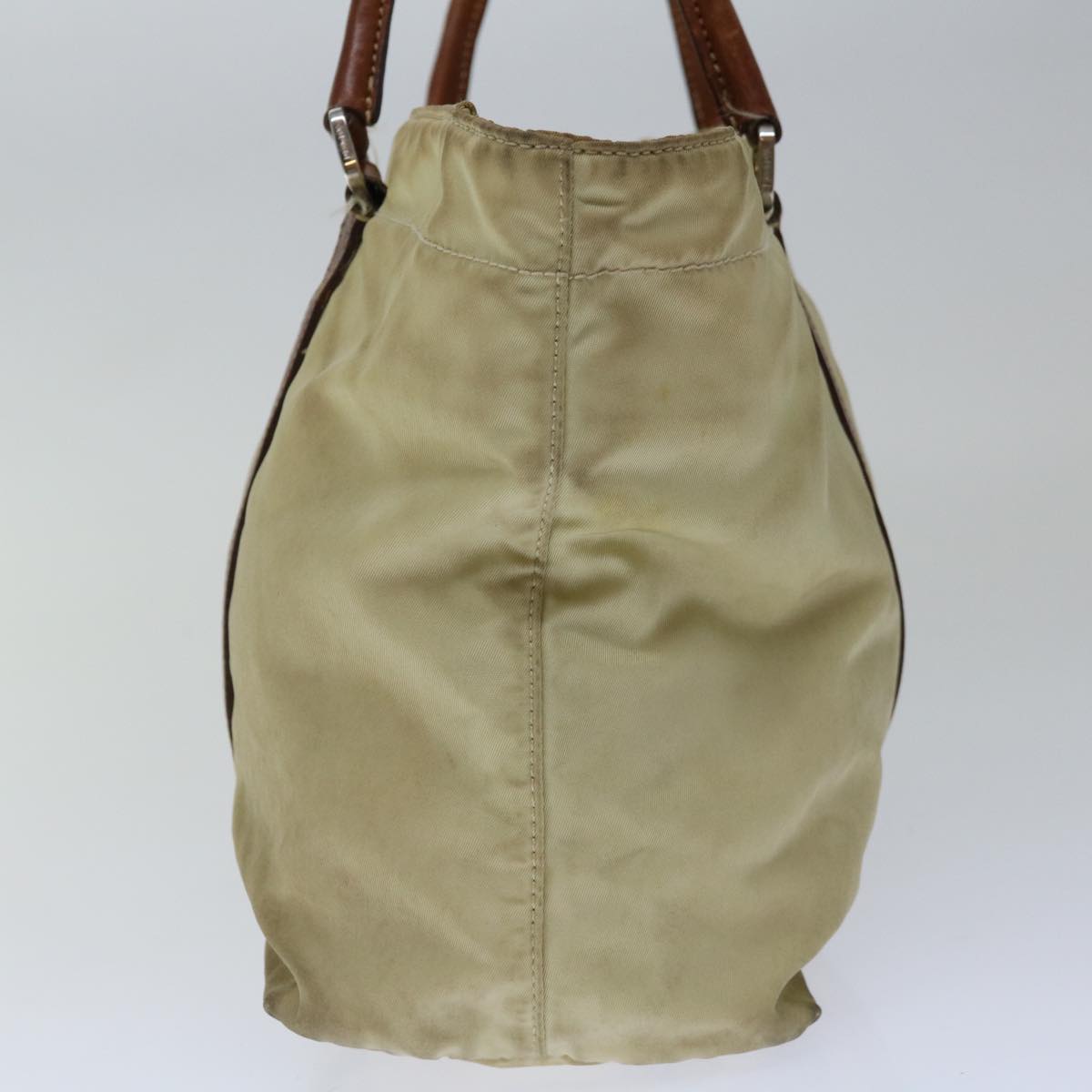 Luxury PradaHand Bag Nylon Beige 67215