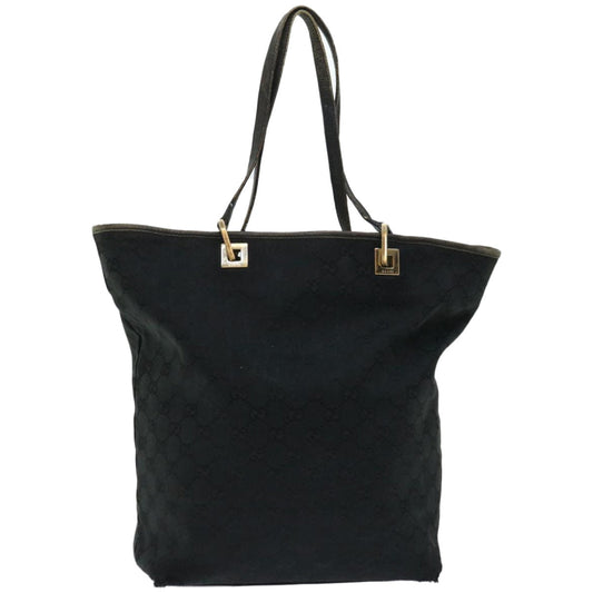GUCCI GG Canvas Tote Bag Black 002 1098 1705  67224