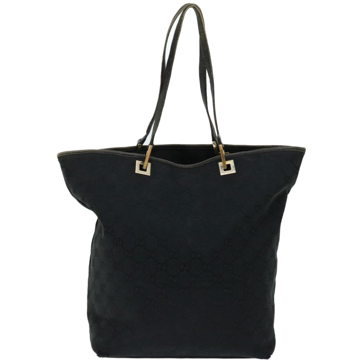 GUCCI GG Canvas Tote Bag Black 002 1098 1705  67224