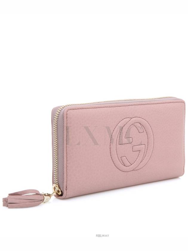 Luxury Gucci Trending 2025 Soho GG logo zipper long wallet 308004