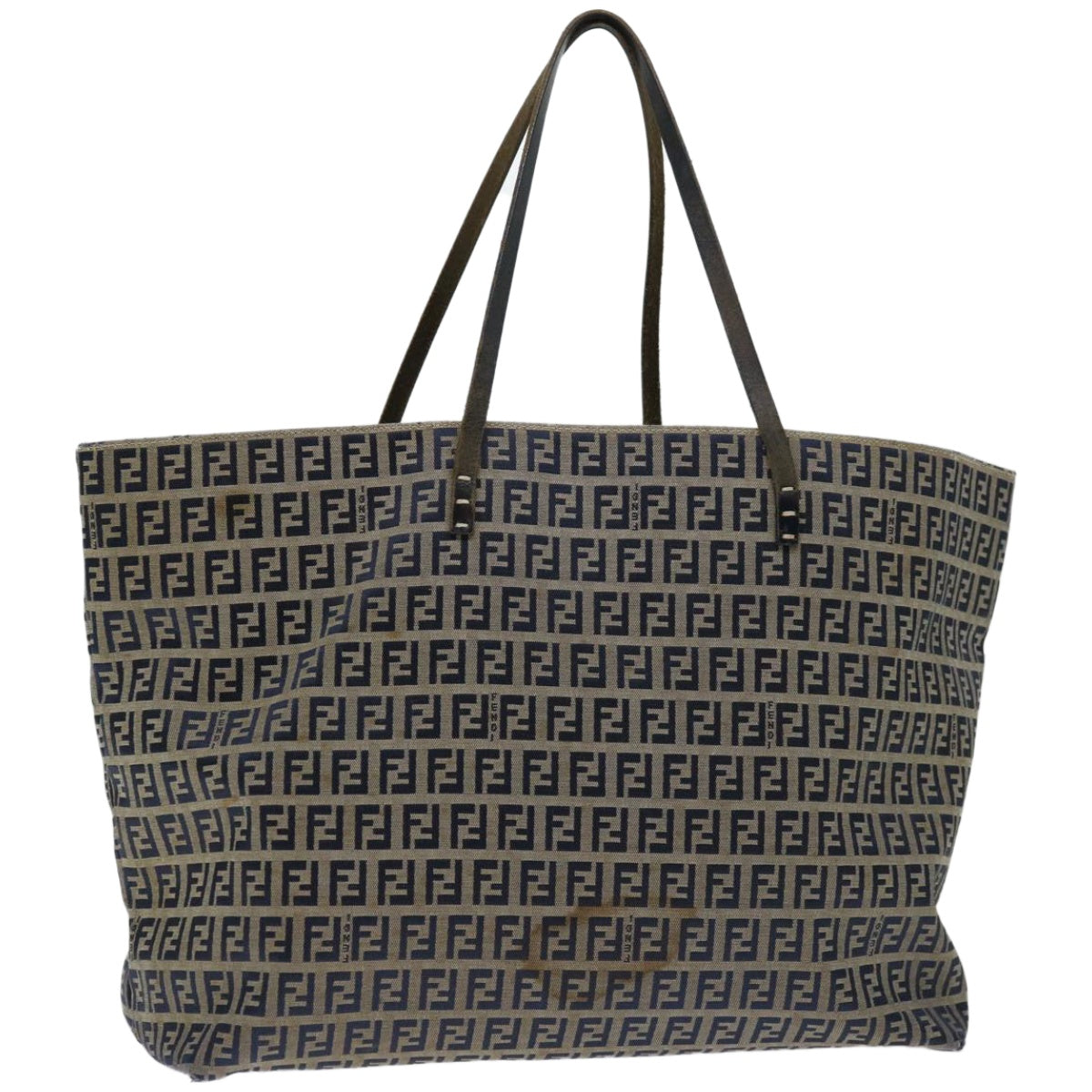 Luxury FendiZucchino Canvas Tote Bag Navy 4276 26764 01867226