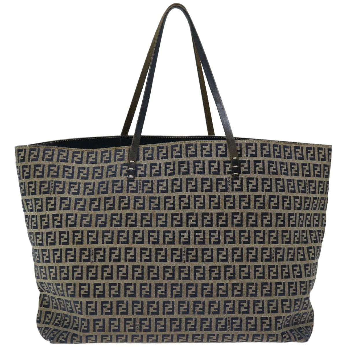 Luxury FendiZucchino Canvas Tote Bag Navy 4276 26764 01867226