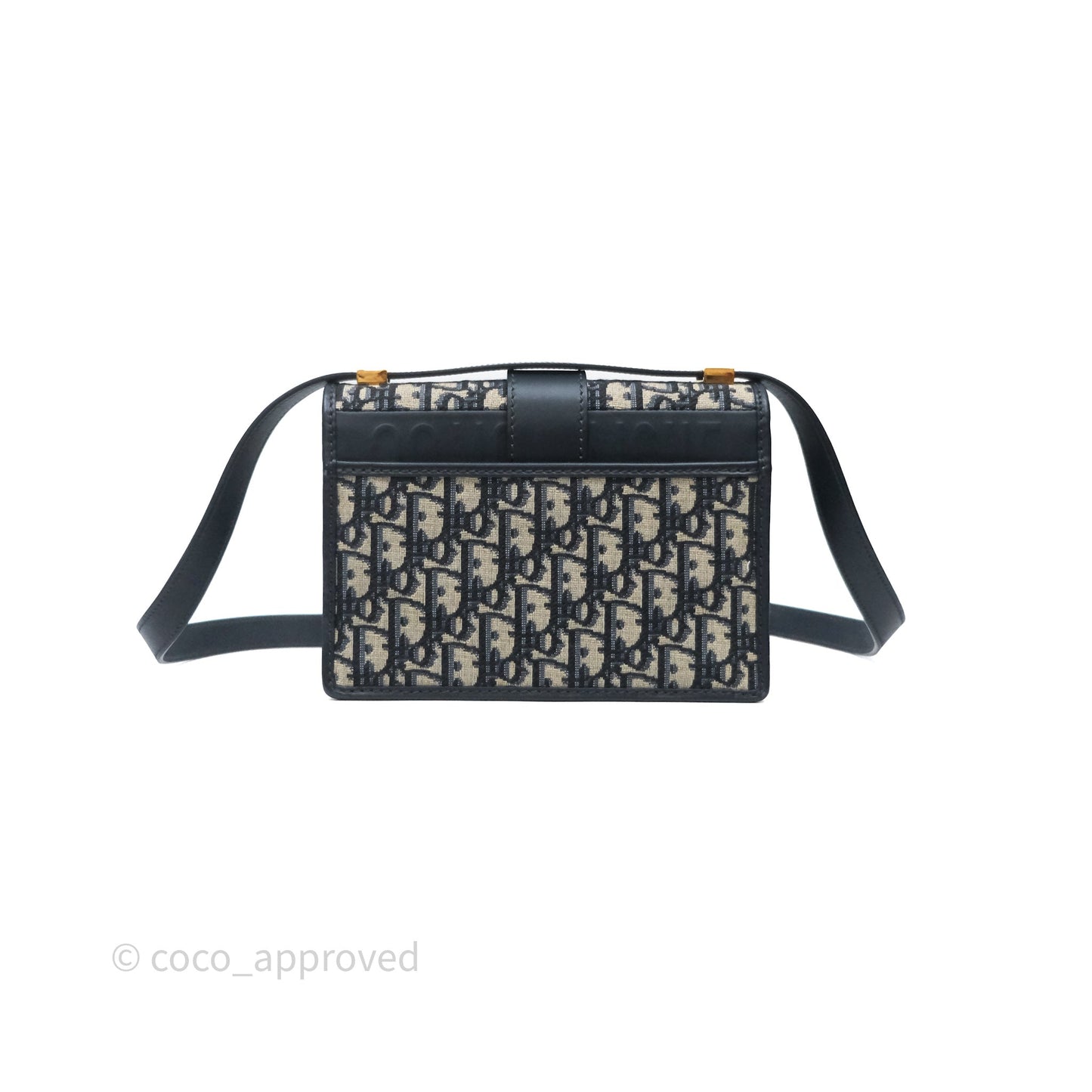 Christian Dior 30 Montaigne Bag Blue Dior Oblique Jacquard